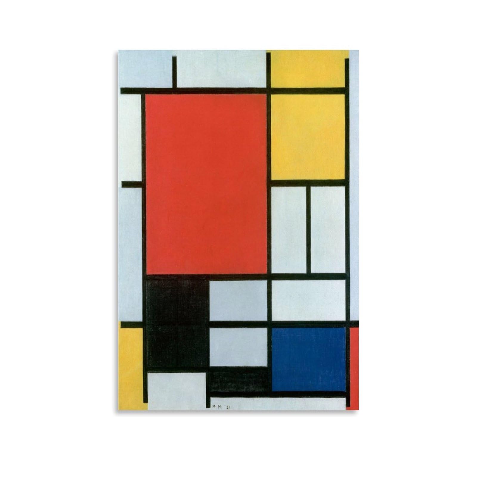 Amazon.co.jp: ピエト モンドリアン コンポジション ポスター 1921 年